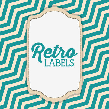 Retro label design 