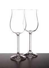 two wine glasses