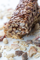 a variety of muesli bars