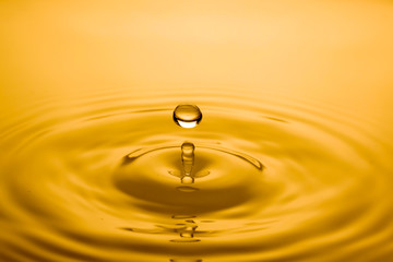 close up of a drop of oil
