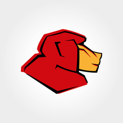 Red monkey logo