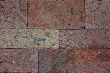 Unusual brick background, texture (volcanic bricks)