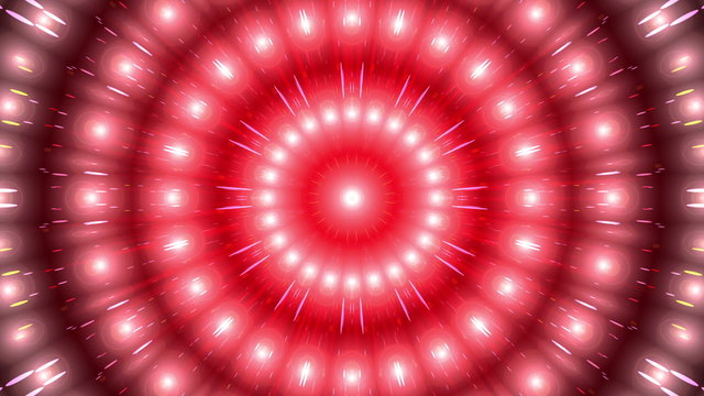 abstract background, red rays and particles, loop