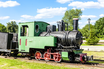 Fototapeta premium narrow gauge railway, Elk, Warmian-Masurian Voivodeship, Poland