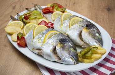 Pescado al horno con limón