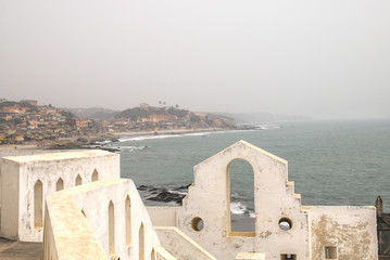 Cape coast castle in Ghana.