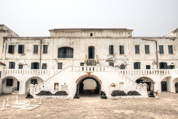Cape coast castle in Ghana.
