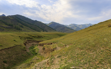 Fototapeta na wymiar Mountains and hills, Altai