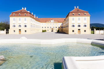 Palace Hof with a fountain, Lower Austria, Austria