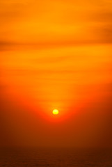 Beautiful sunrise over the sea.