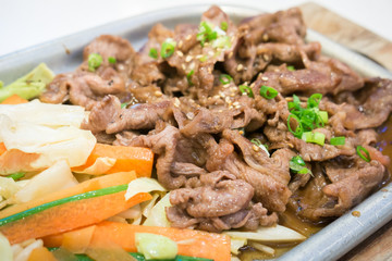 Japanese beef teriyaki grill