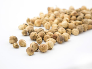  Cardamom seed isolated on white background