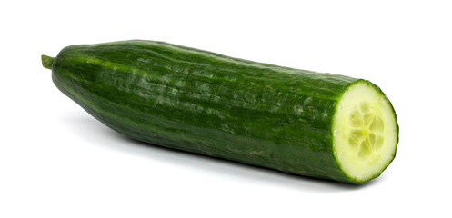 Cucumber isolated on white background