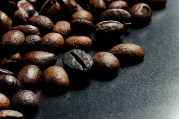 Coffee Beans with filter effect retro vintage style