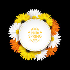 Spring flowers composition.