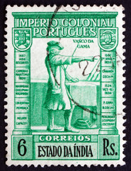 Postage stamp Portuguese India 1938 Vasco da Gama