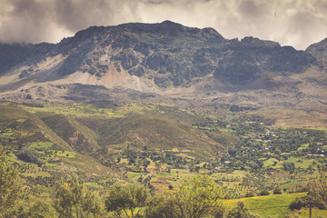 Rif Mountains landscape, Morocco, Africa