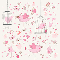Bird singing about love in a locked cage