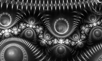 Abstract fractal. Fractal art background for creative design. Decoration for wallpaper desktop, poster, cover booklet. Print for clothes, t-shirt.  Creative illustration for design