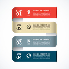 Modern infographic design template