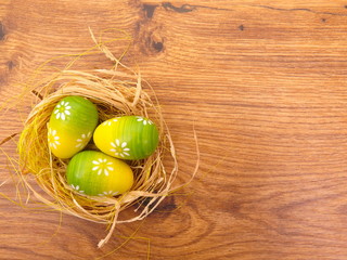 Ostern Eier im Nest