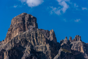 Fototapeta premium Dolomites Italy - Val Gardena - Passo Sella
