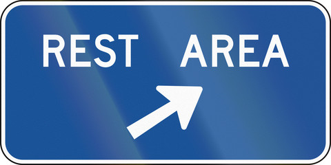 United States MUTCD guide road sign - Rest area © jojoo64