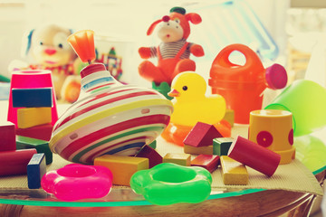 children's toys in the children's room