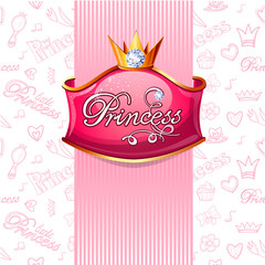 Vector princess poster.