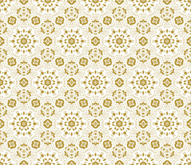 Lace vector fabric seamless  pattern with flowers