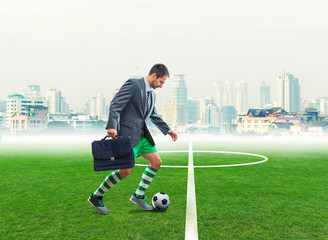 Businessman in sportwear
