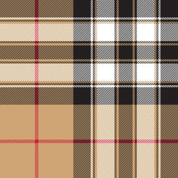 Pride of scotland gold tartan fabric texture seamless pattern