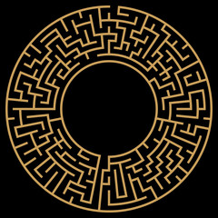 Circle Maze Vector
