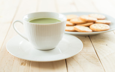 hot matcha latte