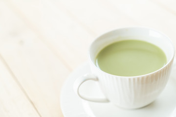 hot matcha latte