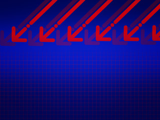 Arrows Computer Blue gradient Background with grid