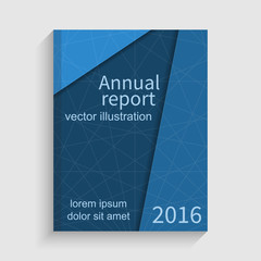 Modern abstract brochure. Cover annual report