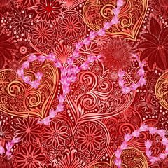 Valentine Day seamless background