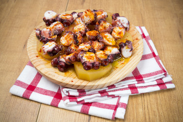 Pulpo en trozos