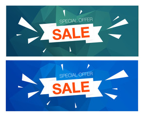 Super Sale Special Offer banners