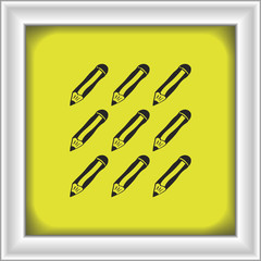 Simple doodle of some pencils