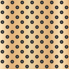 Metal perforated texture brown background