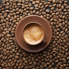 Brown сup of coffee