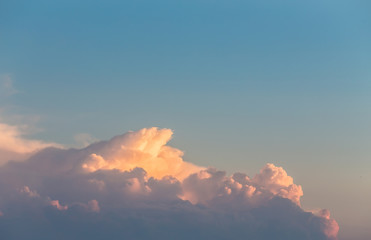 bright sunset sky background