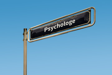 Fototapeta premium Schild 64 - Psychologe