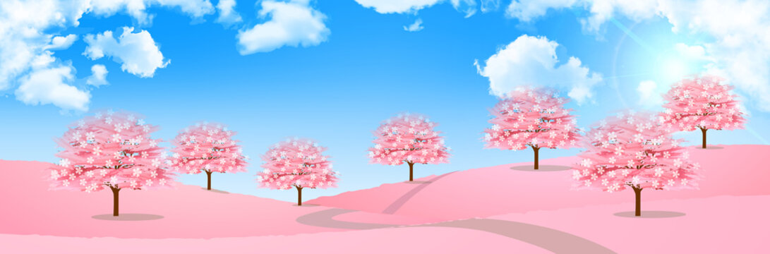 桜　春　花　背景