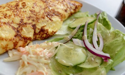 Omelette and Salad