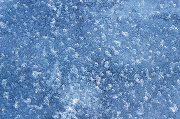Obraz premium frozen water from air bubbles