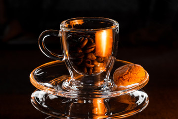 cup of coffee with cake