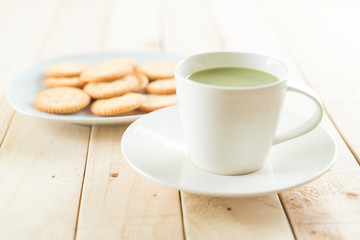 hot matcha latte